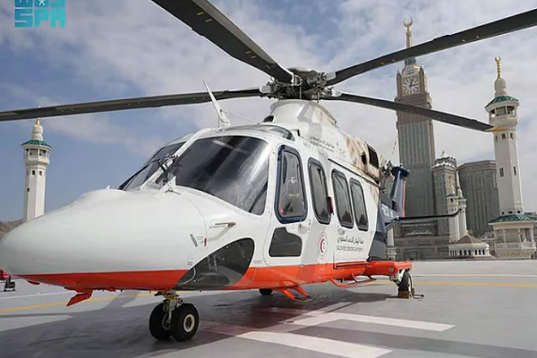 Two helipads have been opened at Mecca's Grand Mosque