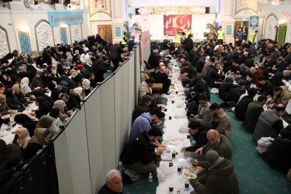 An Iftar event at the Islamic Center of England