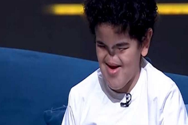 Mohamed, an 11-year-old boy who has no nose and eyes, has learned the Quran by heart.