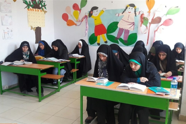 Students at a Quranic school in Iran