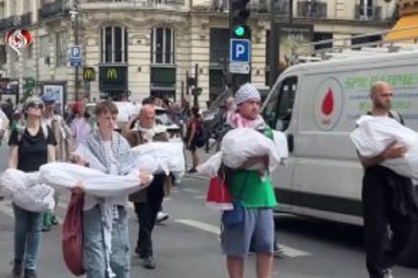 Participants in a pro-Palestine rally held in Paris on May 31, 2025