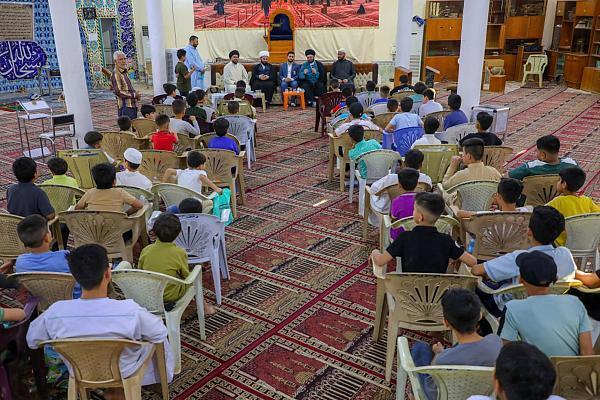 Students attending a Quranic class in Iraq.