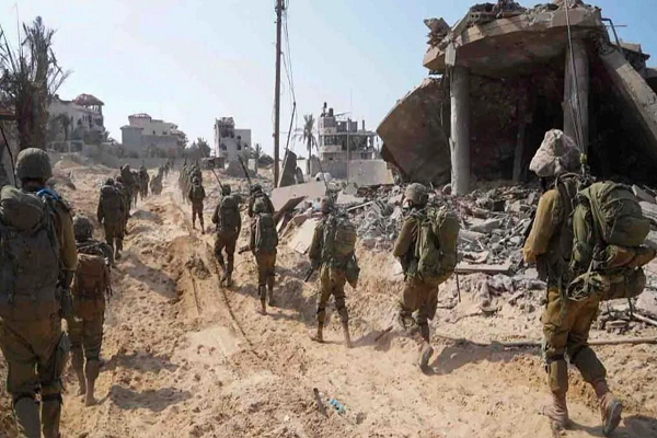 Israeli troops in Gaza