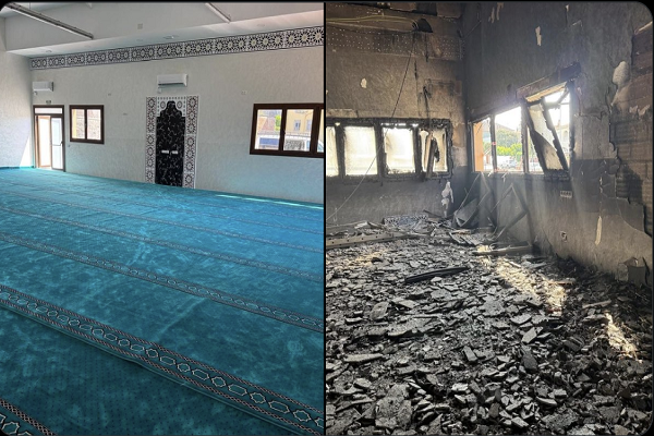 The Piera Mosque in Catalonia, Spain, was the target of an arson attack (July 2025)
