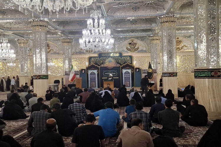 A session was held at the holy shrine of Imam Reza (AS) in Mashhad on July 21, 2025, about the teachings of Sahifeh Sajjadiyeh.