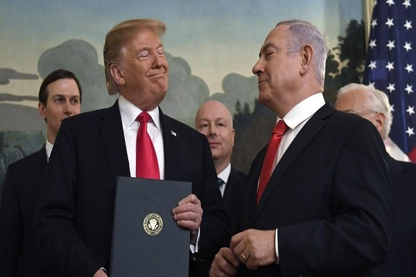 US President Donald Trump and Israeli premier Benjamin Netanyahu