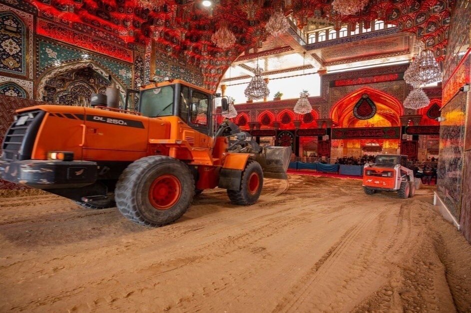Preparations at Imam Hussein (AS) holy shrine in karbala, Iraq, for the Tuwairaj ritual.