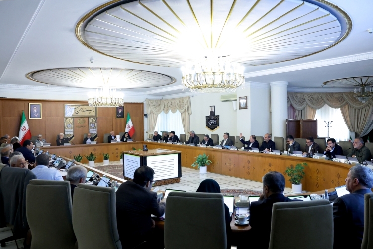 Iranian President Masoud Pezeshkian chaired a cabinet meeting in Tehran on August 17, 2025.