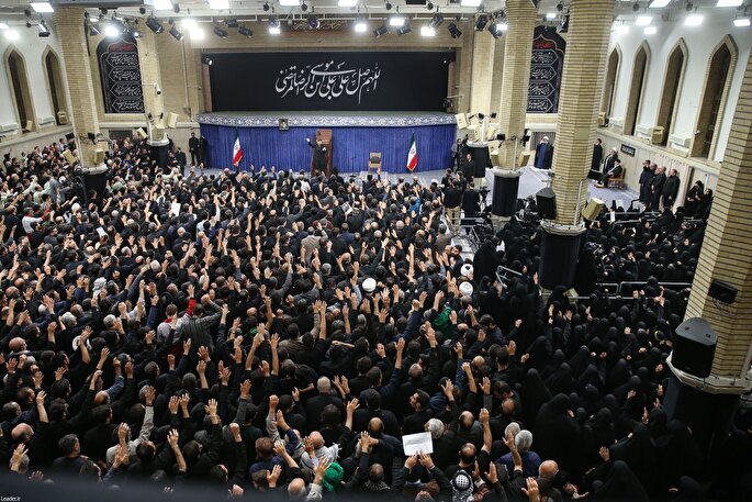 Ayatollah Khamenei, the Leader of the Islamic Revolution, met with thousands of people from various walks of life on August 24, 2025, in a mourning ceremony commemorating the martyrdom anniversary of Imam Reza (AS).