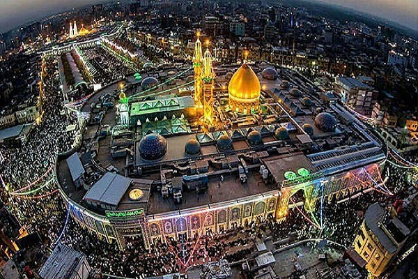 The holy shrine of Imam Hussein (AS) in Karbala, Iraq.
