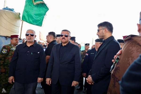 Iraqi Interior Minister Abdul Amir Al-Shammari in Najaf on Friday, August 8, 2025.