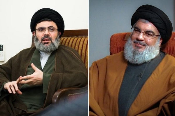 Sayed Hassan Nasrallah (R) and Sayed Hashem Safieddine (L)