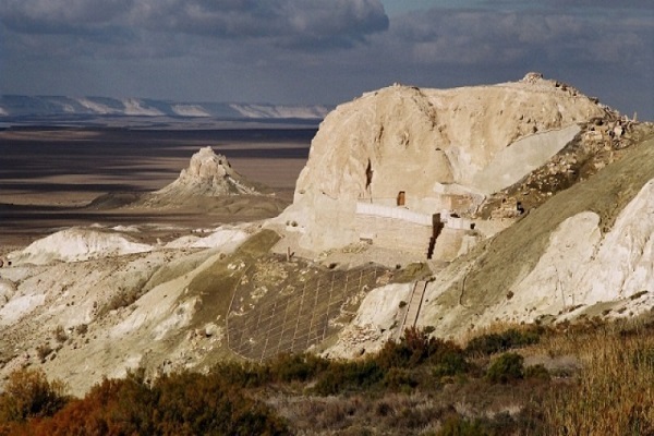 An underground mosque located on the Mangystau peninsula in western Kazakhstan