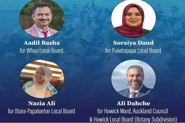 New Zealand's political landscape is diversifying as an unprecedented number of Muslim candidates enter local election races.