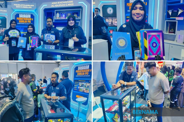 Members of the public can obtain a new copy of the Quran at the Home Ministry (KDN) booth at the ongoing Kedah edition of the MADANI Rakyat Programme (PMR) in Baling, Kedah (September 6, 2025).