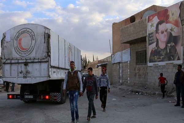 غیرنظامیان سپر انسانی تروریست&zwnj;ها در غوطه شرقی / در حال تکمیل