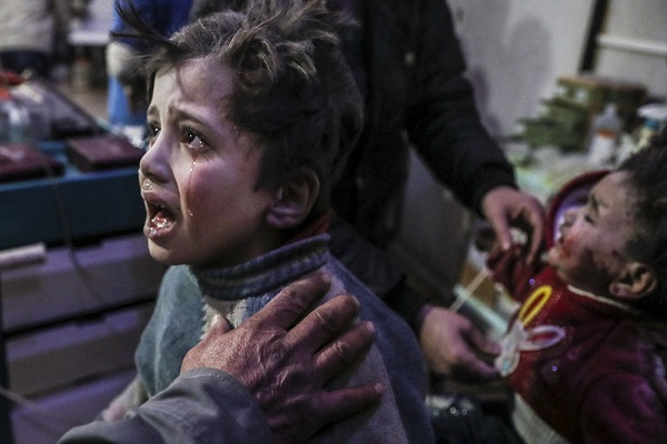 غیرنظامیان سپر انسانی تروریست&zwnj;ها در غوطه شرقی / در حال تکمیل