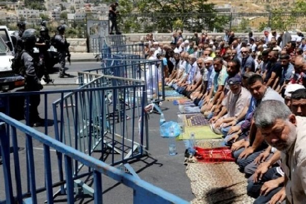 روز خشم؛ جوشش غیرت فلسطینی‌ها در اعتراض به گیت‌های امنیتی مسجدالاقصی