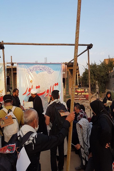 برپایی طرح «تلاوت نور» در مسیر راهپیمایی اربعین