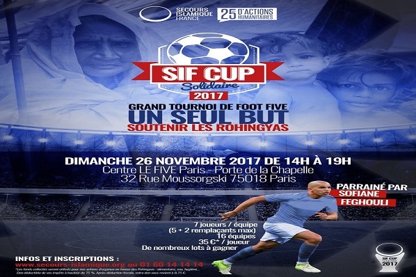 برگزاری مسابقه فوتبال برای حمایت از مسلمانان میانمار در فرانسه