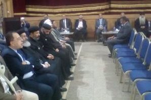 تلاوت قرآن در مراسم بزرگداشت قربانیان مسجد الروضة توسط مسیحیان