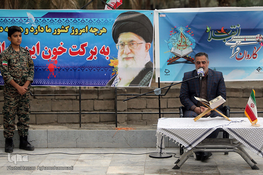 صوت/ حضور کاروان انقلاب در قلعه&zwnj;گنج