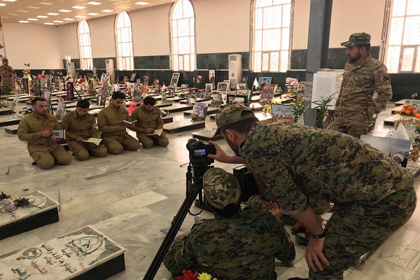 تولید ویدئو کلیپ از قرائت جمعی قاریان بسیج مردمی عراق + عکس