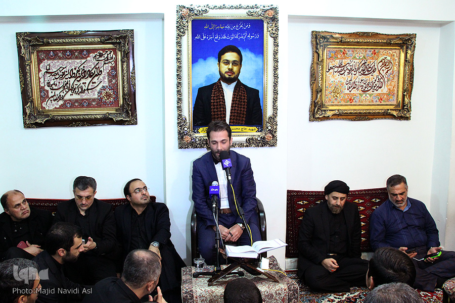 میزبانی خانواده شهید منا &laquo;محسن حاجی&zwnj;حسنی&raquo; از کاروان قرآنی انقلاب