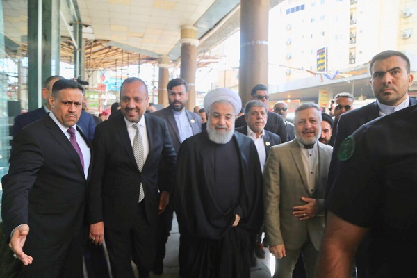 روحانی به زیارت حرم امام علی (ع) مشرف شد