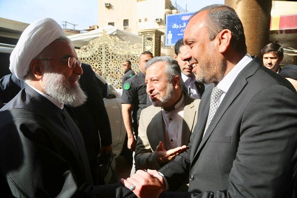 روحانی به زیارت حرم امام علی (ع) مشرف شد