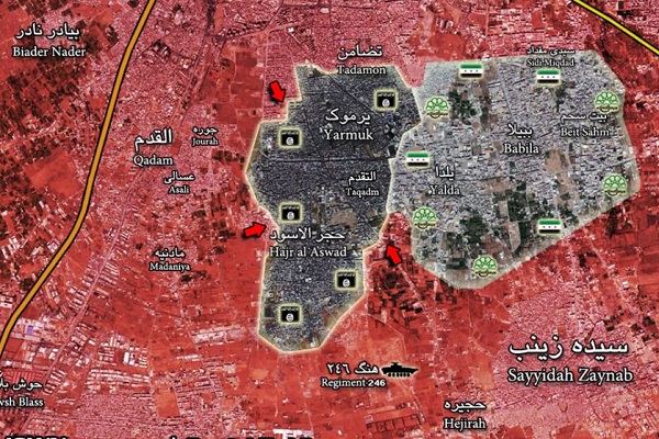 حمله هوایی روسیه به مواضع داعش در حومه دمشق/ آماده