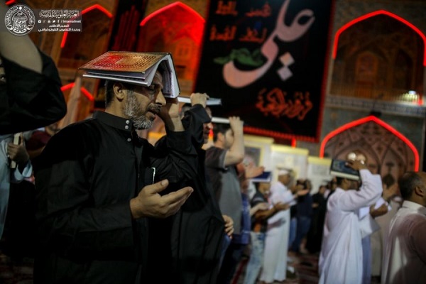 احیای شب نوزدهم ماه رمضان در حرم امیرمومنان + عکس