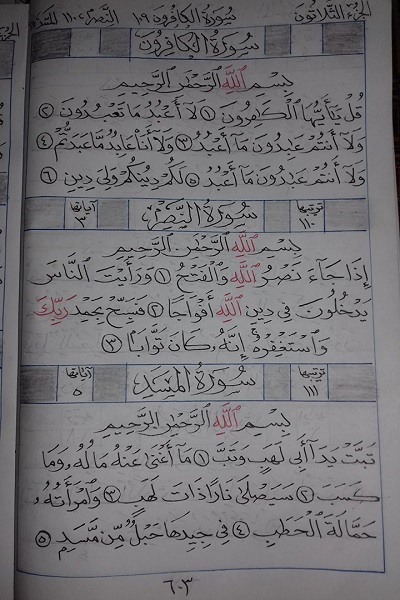 موفقیت شهروند مصری در کتابت 7 ماهه قرآن