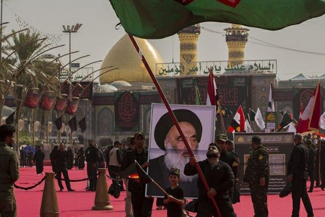 عزاداری نیروهای مسلح عراق در حرم امام حسین