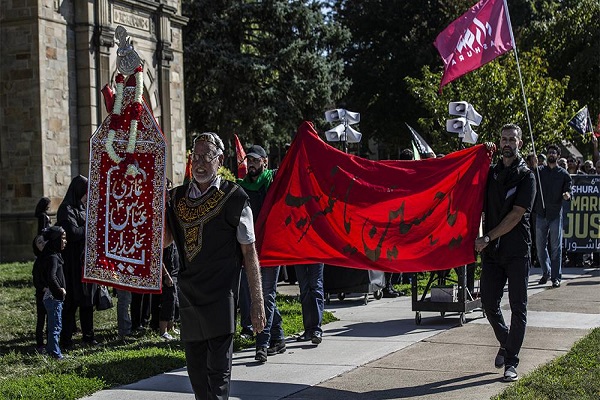 تصاویری از راهپیمایی حسینی در &laquo;دیربورن&raquo; آمریکا
