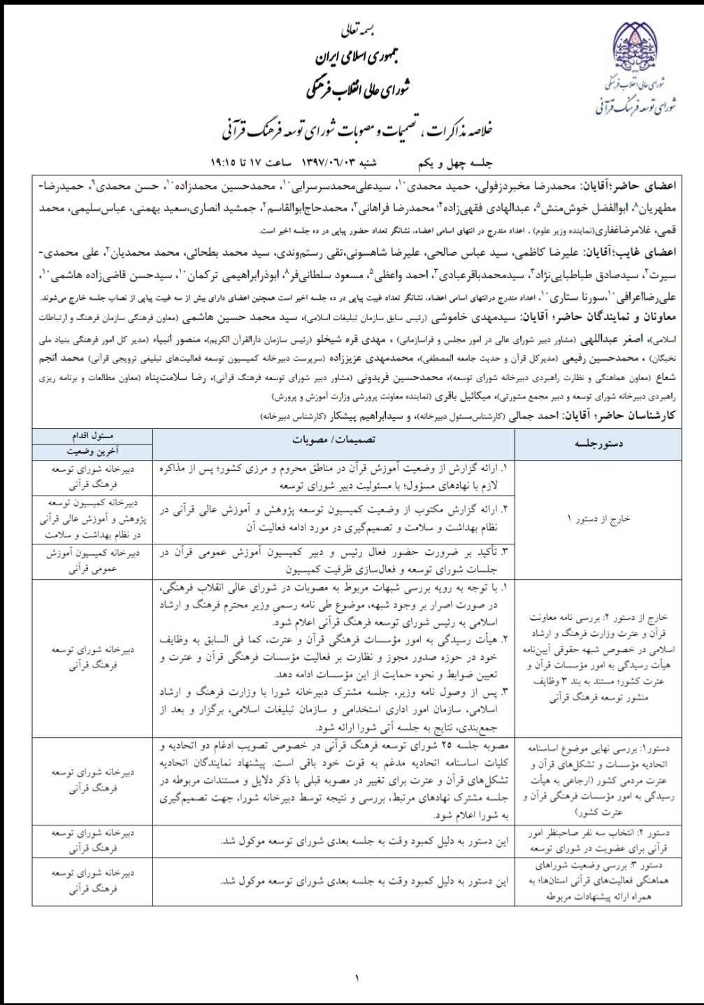 نتشار مصوبات آخرین جلسه شورای توسعه / پایانی بر حاشیهها رد نشود////انتشار مصوبات آخرین جلسه شورای توسعه / پایانی بر حاشیهها