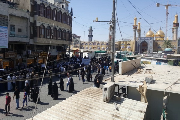 تصاویری از راهپیمایی حسینی قرآنیان بغداد