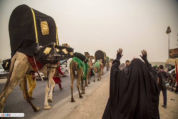 حرکت کاروانهای عزاداری از بصره به سمت کربلا +عکس حرکت کاروانهای عزاداری از بصره به سمت کربلا +عکس