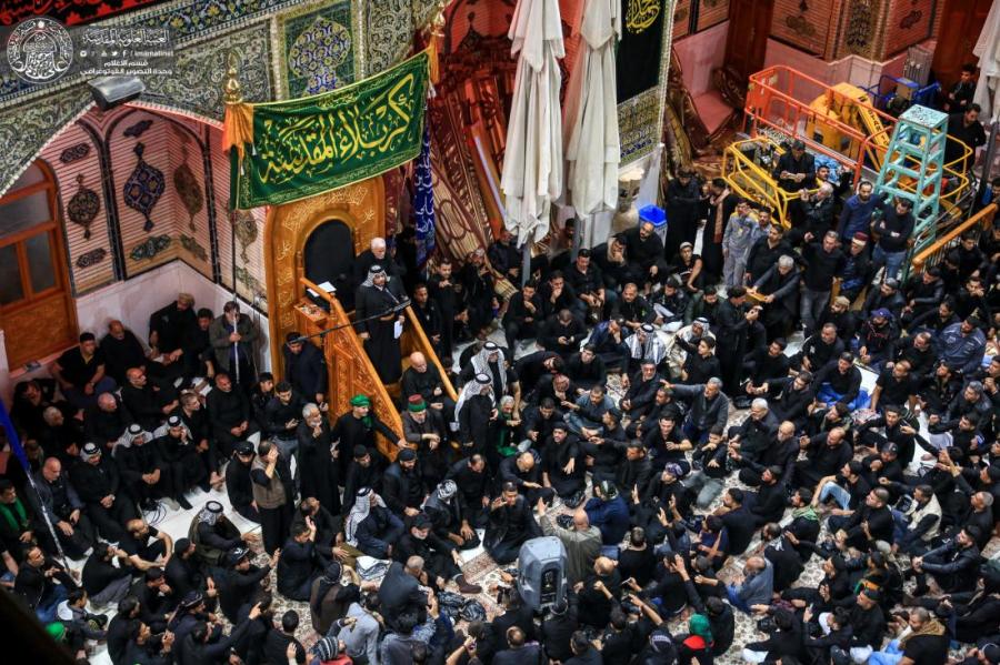 تصاویری از آیین سوگواری رحلت پیامبر(ص) در حرم علوی تصاویری از آیین سوگواری رحلت پیامبر(ص) در حرم علوی