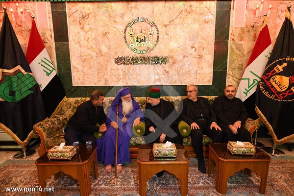 سجده کشیش گرجستانی بر خاک کربلا/ انسانیت را در اربعین یافتم+عکس سجده کشیش گرجستانی بر خاک کربلا/ انسانیت را در اربعین یافتم+عکس