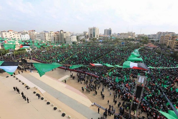 تصاویری از مراسم سالگرد تاسیس جنبش حماس در غزه