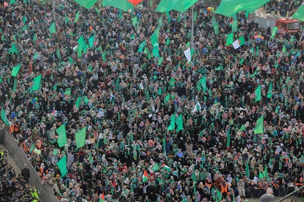 تصاویری از مراسم سالگرد تاسیس جنبش حماس در غزه