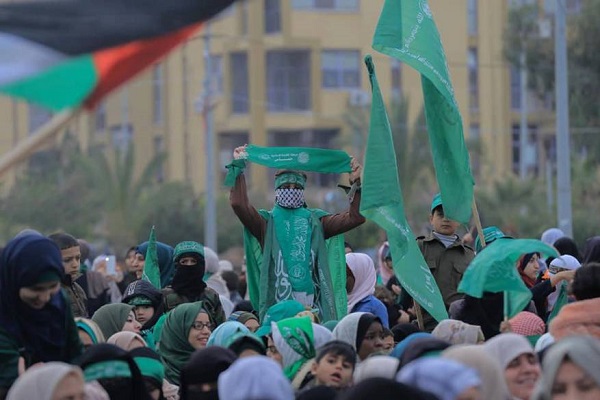 تصاویری از مراسم سالگرد تاسیس جنبش حماس در غزه