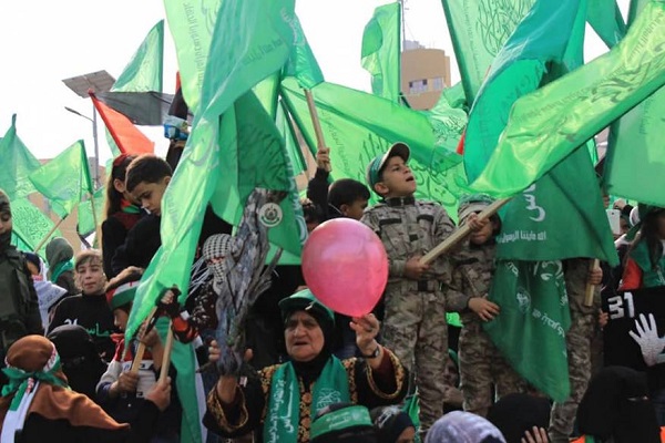 تصاویری از مراسم سالگرد تاسیس جنبش حماس در غزه