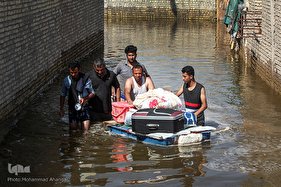 هوفل علی‌آباد گرفتار در سیل