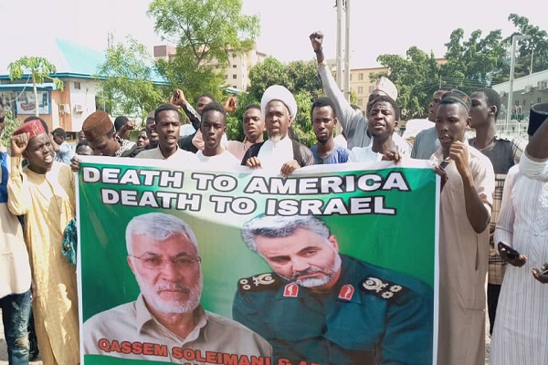 تظاهرات شیعیان نیجریه در گرامی&zwnj;داشت یاد شهید سلیمانی