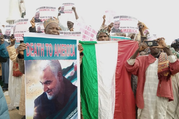 تظاهرات شیعیان نیجریه در گرامی&zwnj;داشت یاد شهید سلیمانی