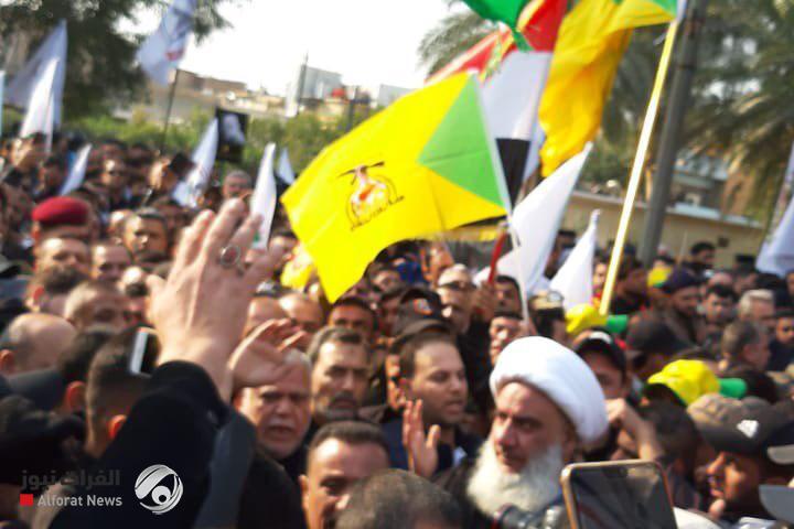 گزارش لحظه به لحظه از مراسم وداع با شهدای مقاومت در عراق