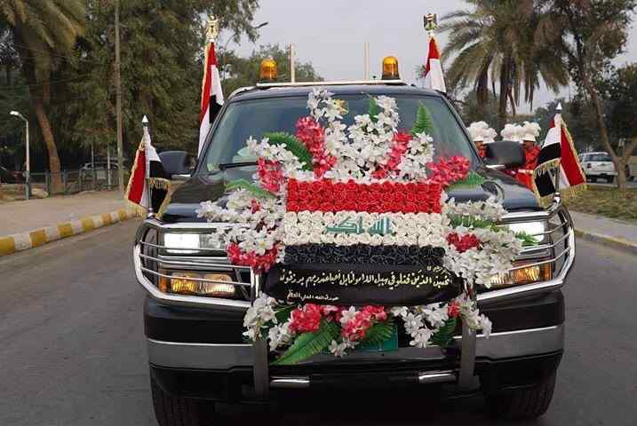 گزارش لحظه به لحظه از مراسم وداع با شهدای مقاومت در عراق