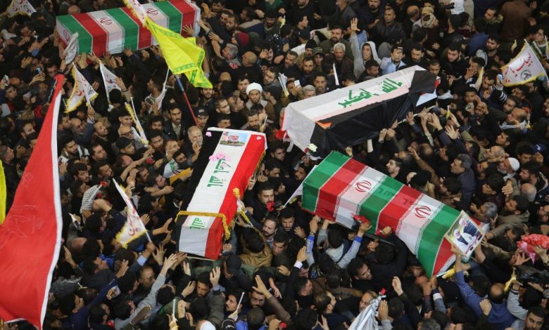 مراسم وداع با سردار دل&zwnj;ها و شهدای مقاومت در عراق